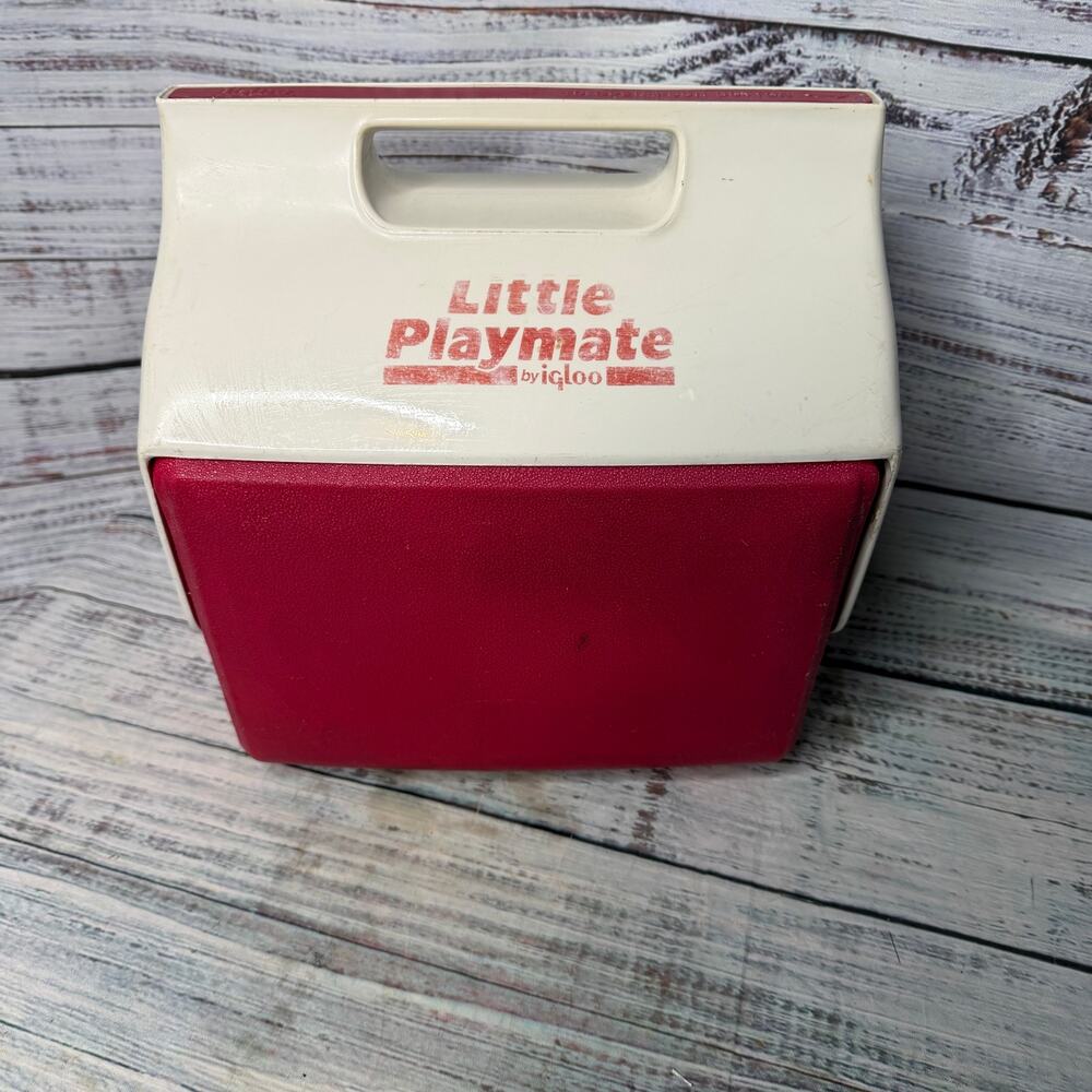 Vintage Igloo Little Playmate Cooler Red White Lunch Box Classic USA